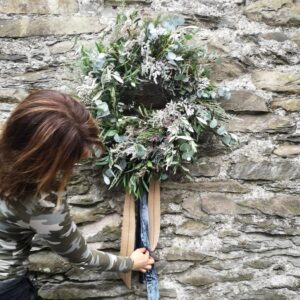 Christmas Wreath, Luxurious, Gentle on the Earth Designs SNOWY WHITES